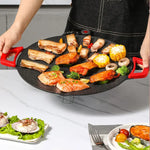 GrillPannan™ – Rökfri Elgrill – Non-stick BBQ Teflon 30 cm