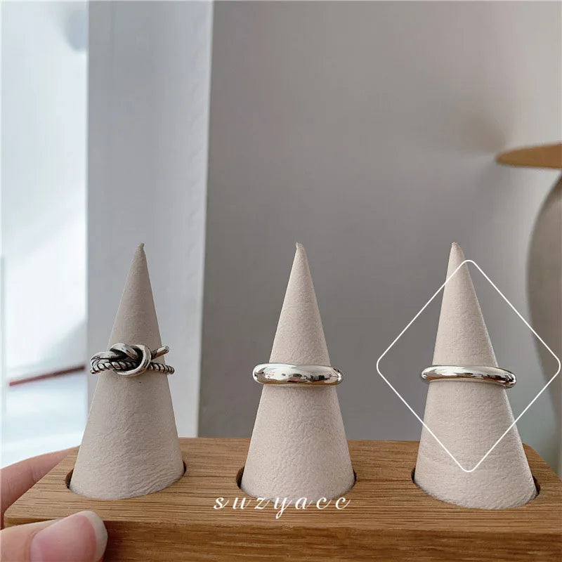 Ring Sanna (handgjord ring med oregelbundna vattendroppar & korsdesign)