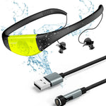 Vattentät Spelare med Hörlurar för Simning