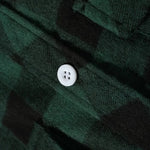 Rutig herrskjorta – långärmad borstad flanellskjorta