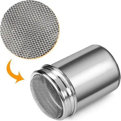 Mjölsikt i rostfritt stål – för kakao, kaffe, socker & bakning