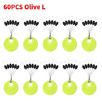 Gummistopp till fiskelina – 60 st space beans