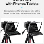 Universal Teleprompter för Kamera & Mobil - Bra när man skapar videos