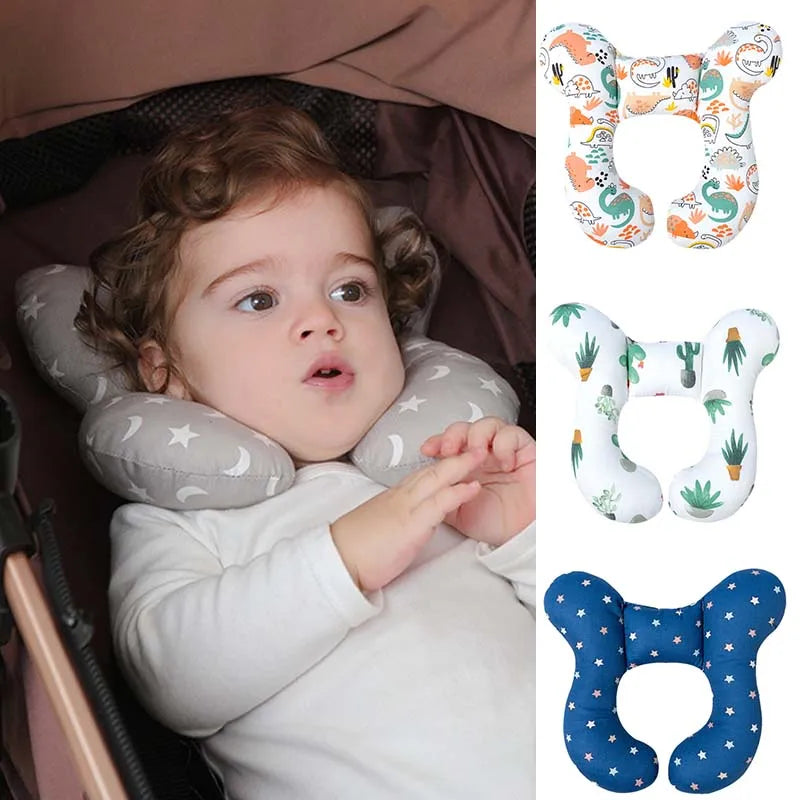 BarnKudde™ – U-formad Nackkudde med Barnmotiv