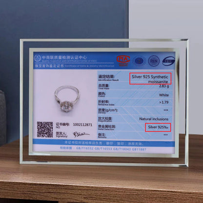 Ring i silverfärg – gnistrande sten