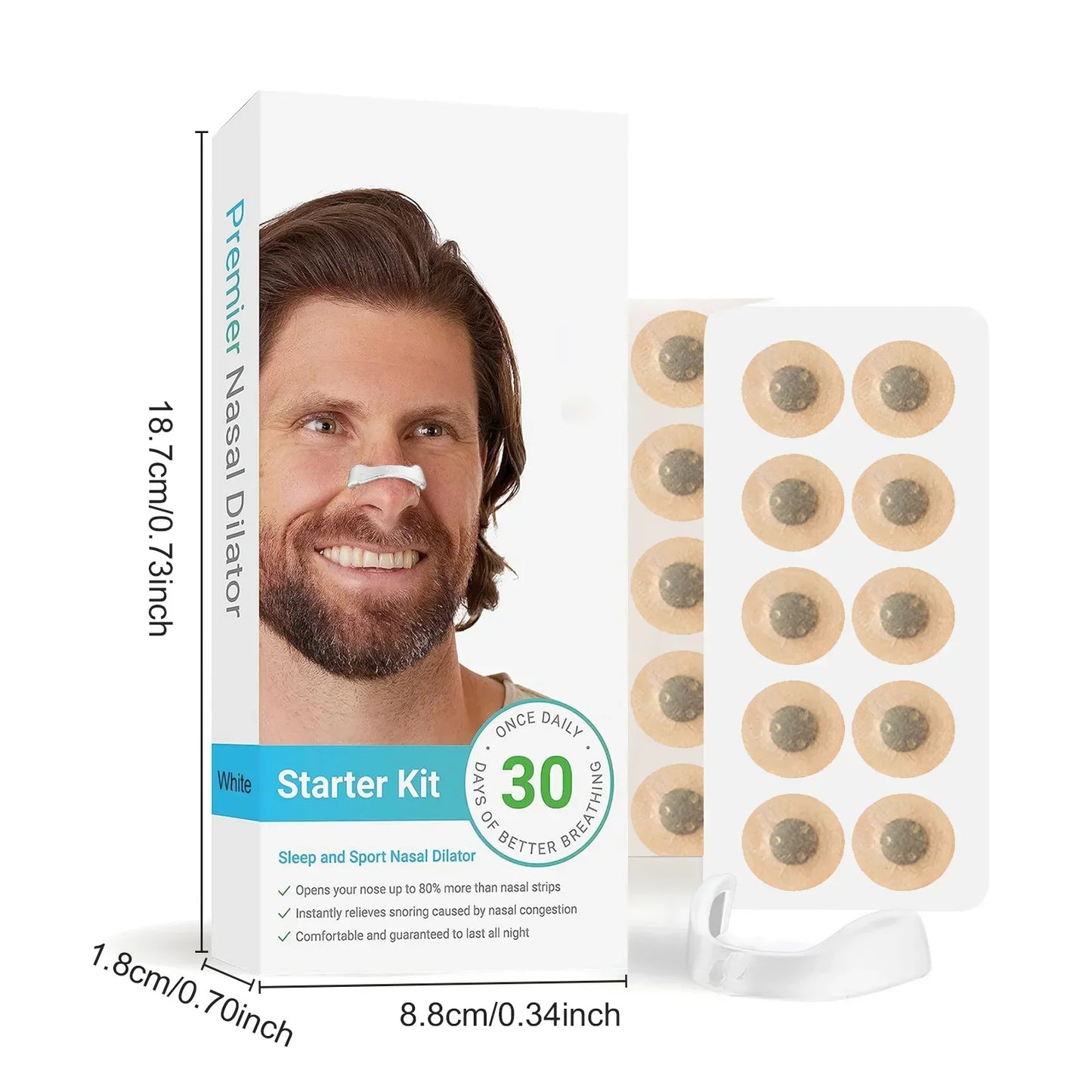 Näsexpander snarkskena – magnetiska näsclips mot snarkningar & bättre andning