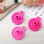 Hopfällbar tratt silikon – praktiskt köksredskap i rött