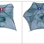 Fiskefälla – hopfällbart nät med 4–24 ingångar