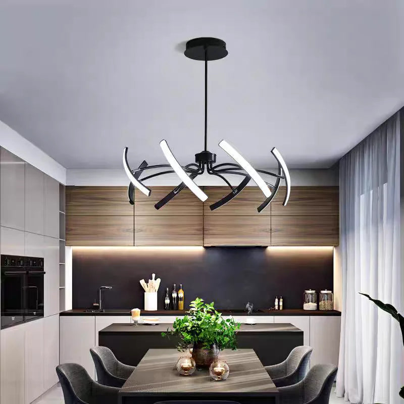 Nordisk taklampa LED – roterande design för vardagsrum & sovrum