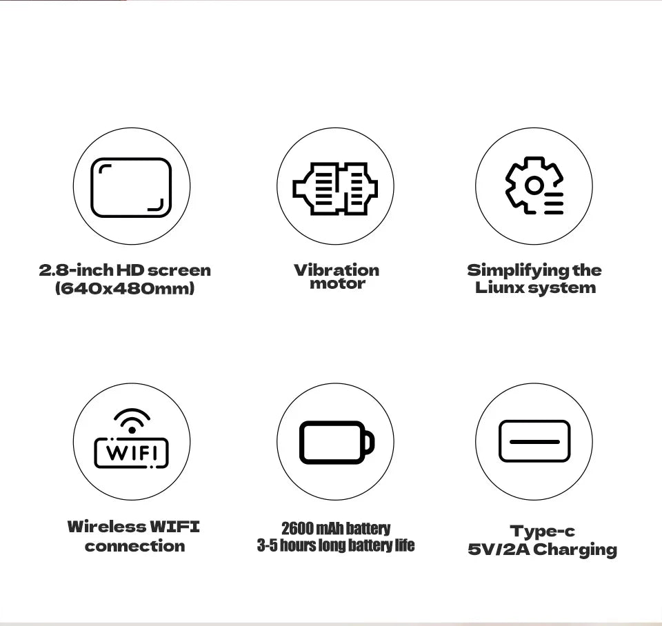 RetroPlay Mini A30 – bärbar retro spelkonsol 2,8” IPS, WiFi