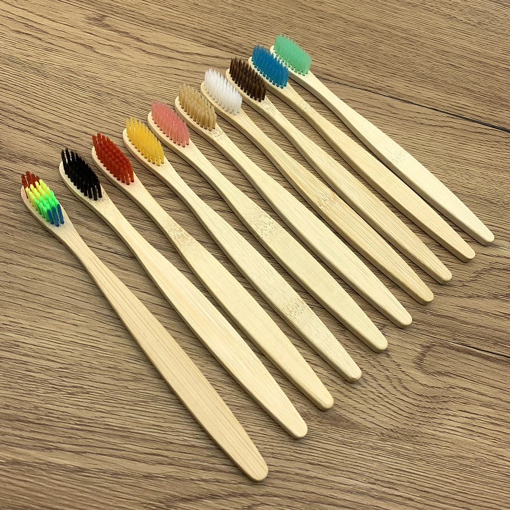 BambuTandborste™ – 10-pack Naturliga Tandborstar