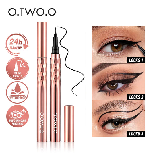 Vattentät eyeliner – svart flytande eyeliner, lång hållbarhet