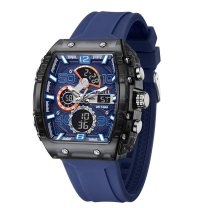 ChronoSquare – fyrkantig herrklocka med dual display