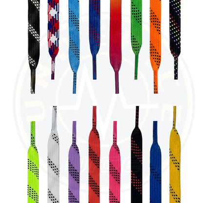 Skridskosnören ishockey – vaxade & förstärkta skosnören