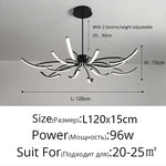 Nordisk taklampa LED – roterande design för vardagsrum & sovrum