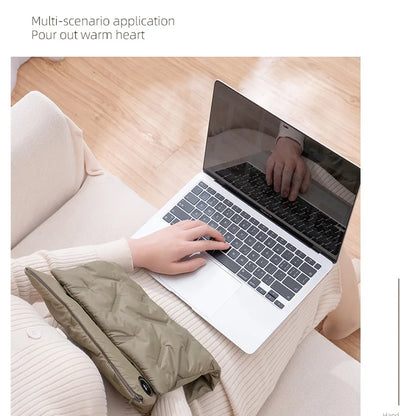 VärmePuff™ – USB Dunvärmedyna med Justerbar Temperatur