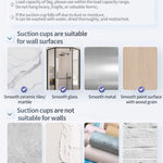 Kylpyhuoneen kulmahylly imukupilla – ilman porausta