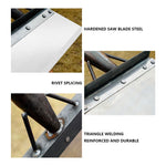 Ogrässkyffel i metall 30 cm – rostfri trädgårdsskyffel för mossa & ogräs