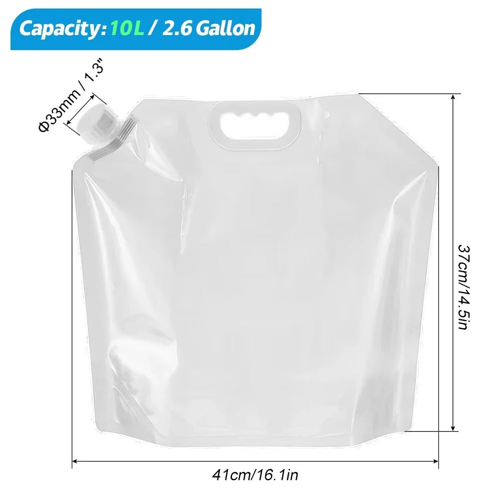 Hopfällbar vattenpåse – campingdunk för vattenförvaring 5–10 liter