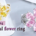 Ring Emilia (färgglad ring med zirkoner – klassisk design)