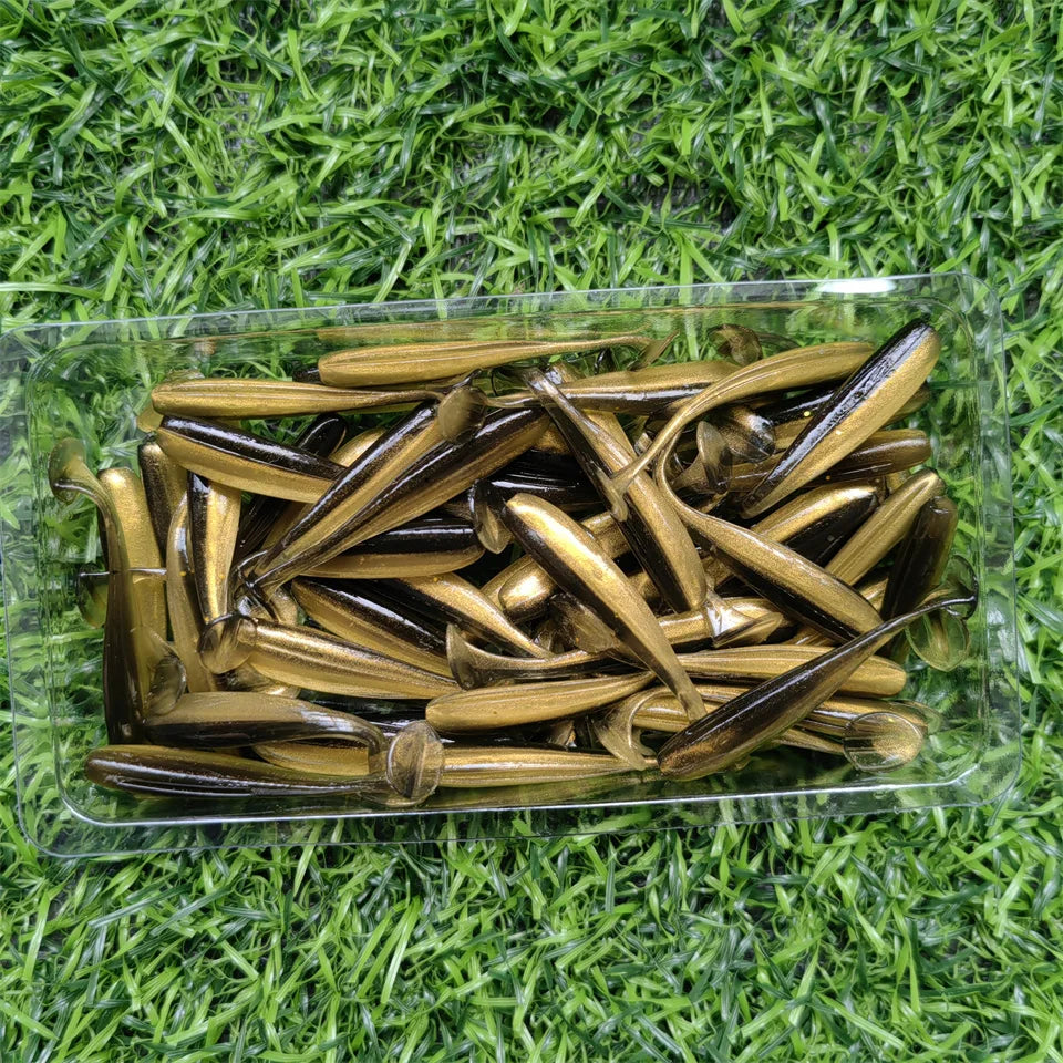 Mikro beten – 50 st mjuka jiggar för abborre & gädda