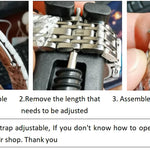 Klocka Nora (kvadratisk damklocka i stål med enkel design)