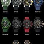 Klocka Marcus (sportig herrklocka med silikonarmband & kronograf)