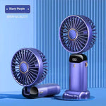 Hopfällbar Mini-Fläkt med Halsrem & Ställ – 3000mAh