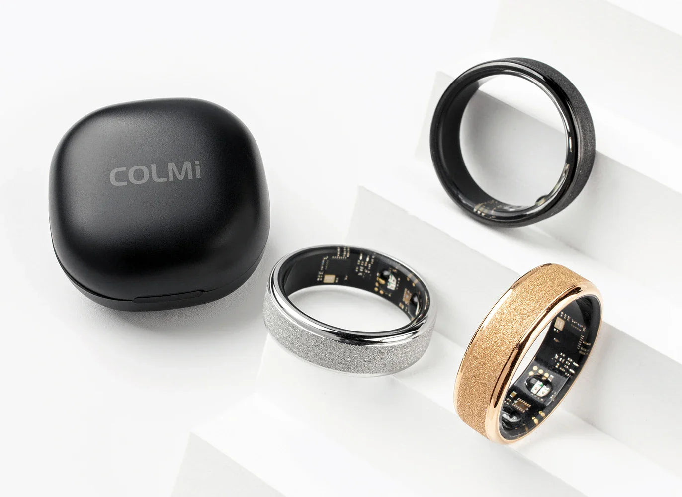 Smart ring – sömn & hälsomonitor med laddfodral