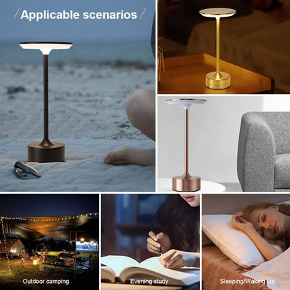 NattLjus™ – Bärbar LED Bordslampa med Touch & USB-Laddning