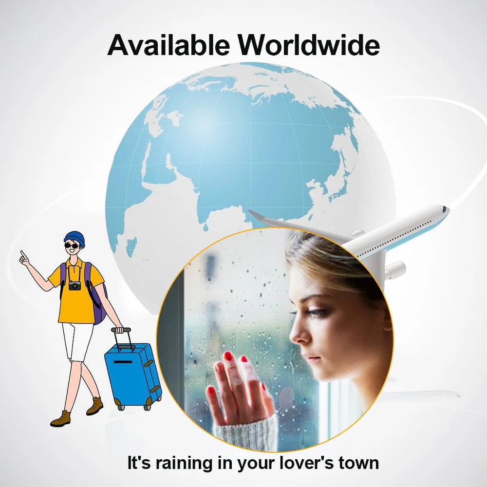 Smart väderstation med WiFi – temperatur, luftfuktighet & klocka