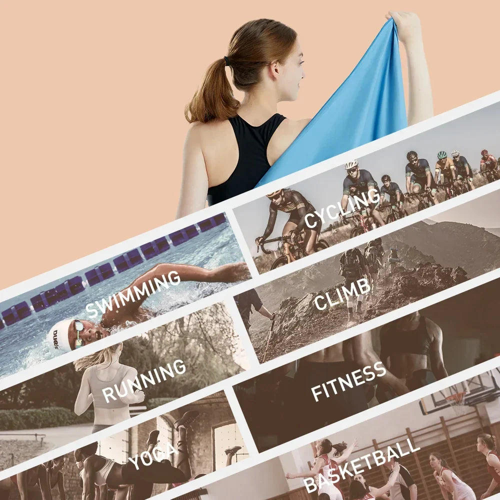 Mikrofiberhandduk – snabbtorkande & sandfri för strand, gym & resa