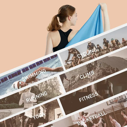 Mikrofiberhandduk – snabbtorkande & sandfri för strand, gym & resa