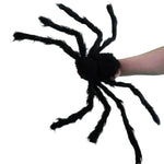 Stor spindel halloween – plyschspindel 30–200 cm för dekoration