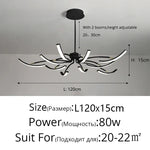 Nordisk taklampa LED – roterande design för vardagsrum & sovrum