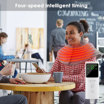 Sähköinen lämmitystyyny niskaan ja hartioihin