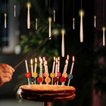 LED svävande ljus med trollstav – flytande ljus för dekoration (12/10 st)