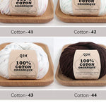 Bomullsgarn 100% – 6-pack mjukt garn för virkning & stickning