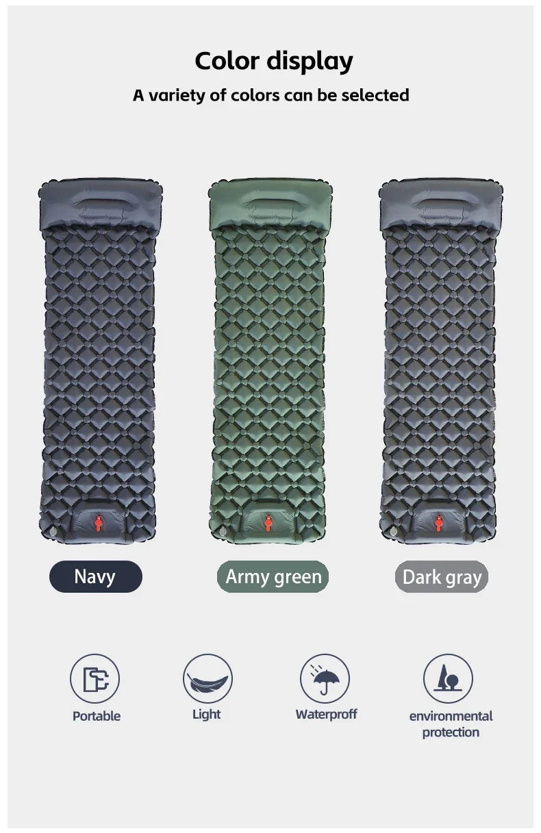 Uppblåsbar Campingmatta med Kuddfunktion