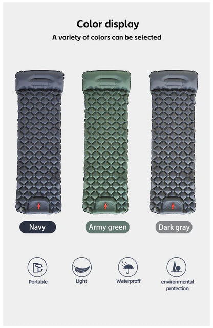 Uppblåsbar Campingmatta med Kuddfunktion
