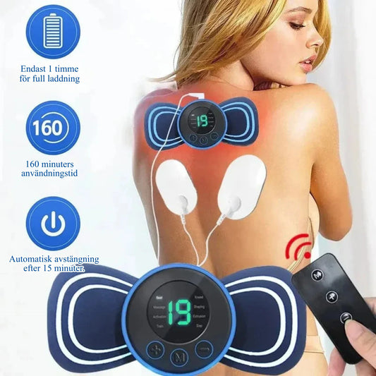 EMS nackmassage – mini elektrisk nack- & ryggmassager mot smärta