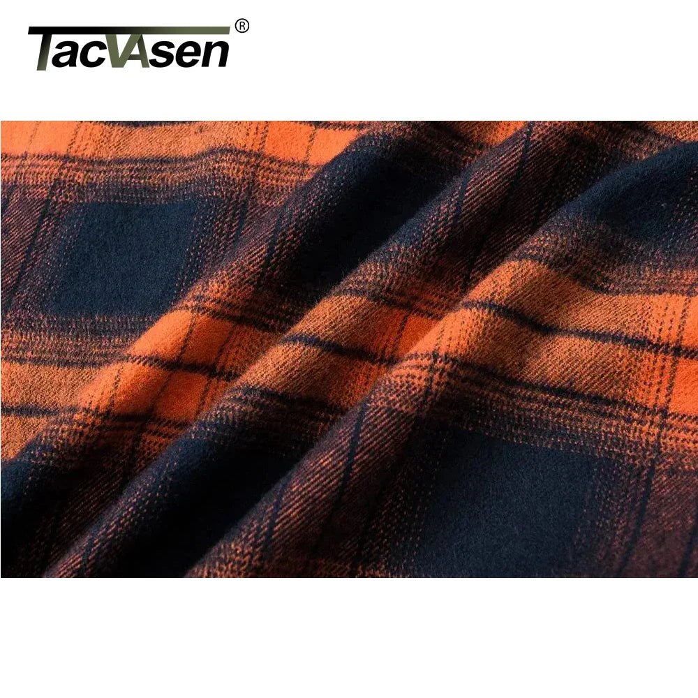 Oversize Herrskjorta – lätt jacka i bomull & flanell med fickor