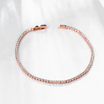 Armband Julia (tennisarmband 2 mm med zirkoner)