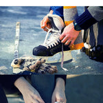 Skridskosnören ishockey – vaxade & förstärkta skosnören