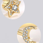 Stjärnring – snurrbar damring med mån- & stjärndetaljer