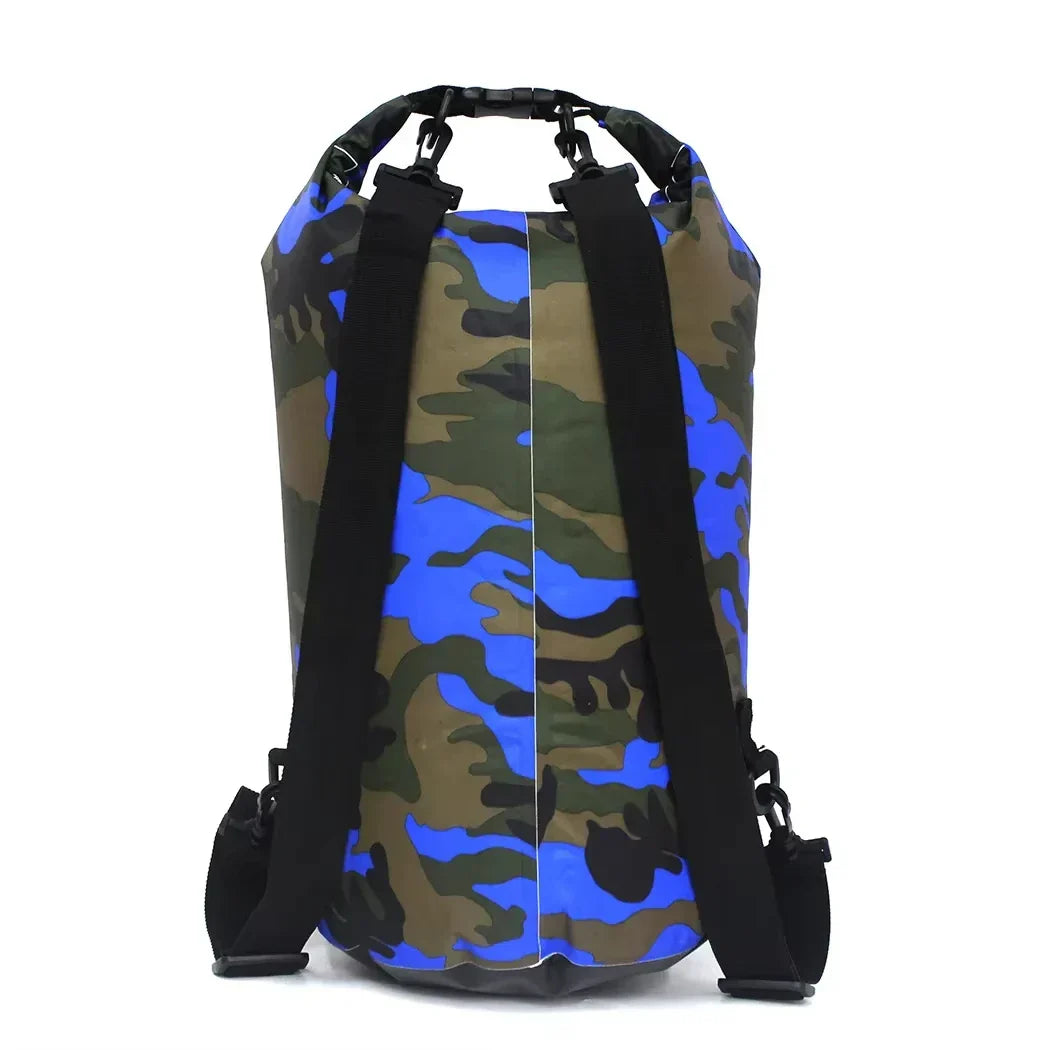 Vattentät drybag 2–30 L – kamouflage väska för paddling & friluftsliv