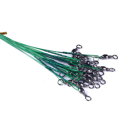 Stålvajer tafsar – starka fiskelinor med snap-lås