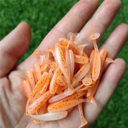 Mikro beten – 50 st mjuka jiggar för abborre & gädda