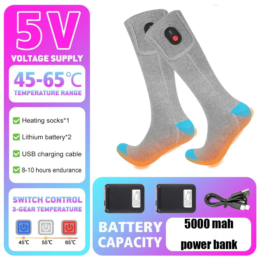 Uppladdningsbara Värmestrumpor – Vinterkomfort