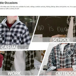 Oversize Herrskjorta – lätt jacka i bomull & flanell med fickor